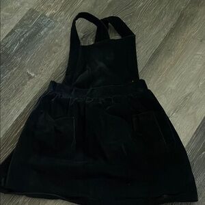 Black Velvet Pinafore Dress